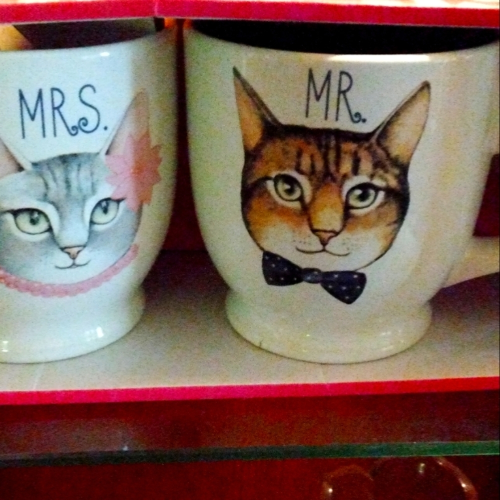 Mr. & Mrs. Cat Coffee Mugs